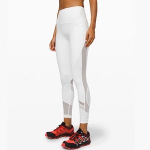 Clear the court mesh Lululemon leggings